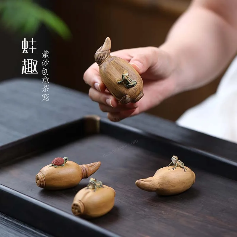 Чайный питомец-лягушка из корня лотоса, бионический декор, креативный ручной работы, в виде черепахи, для чайного набора, керамический, можно размещать в чайной чашке
Чайный питомец-лягушка из корня лотоса, бионический декор, креативный ручной работы, в виде черепахи, для чайного набора, керамический, можно размещать в чайной чашке