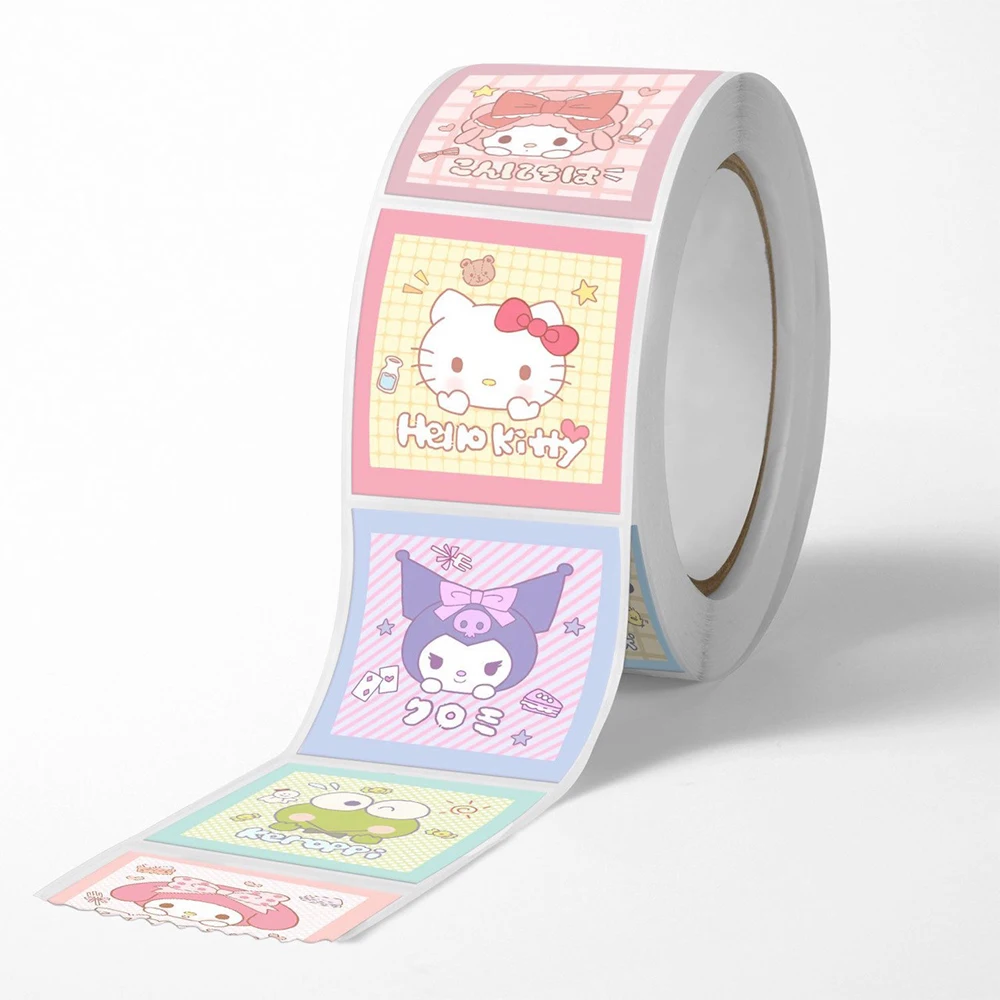 500pcs Kawaii Sanrio Anime Stickers Roll Cute Kuromi Pochacco Hello Kitty Cartoon Sealing Sticker Kids Reward Decals Gifts Toys
500pcs Kawaii Sanrio Anime Stickers Roll Cute Kuromi Pochacco Hello Kitty Cartoon Sealing Sticker Kids Reward Decals Gifts Toys