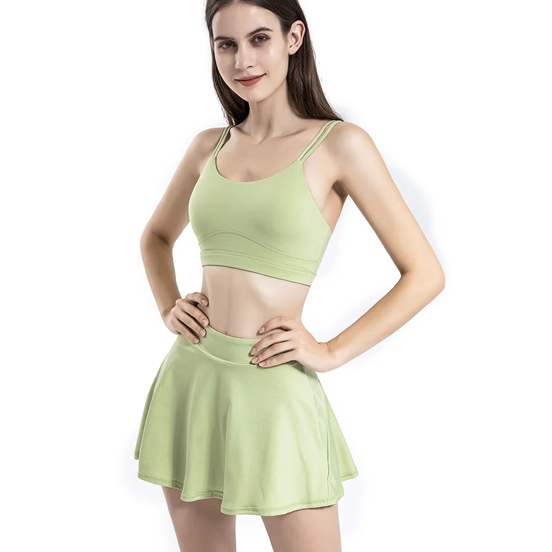Yoga tennis suit, sports suit, sports bra, running suit, fitness tennis, anti stripping skirt pants for women
Yoga tennis suit, sports suit, sports bra, running suit, fitness tennis, anti stripping skirt pants for women