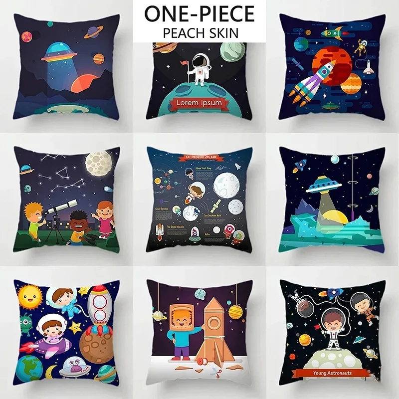 Outer Space Solar System Pillow Cover Peach Skin Galaxy Planets Cushion Case for Sofa Kids Bedroom Decoration Throw Pillowcase
Outer Space Solar System Pillow Cover Peach Skin Galaxy Planets Cushion Case for Sofa Kids Bedroom Decoration Throw Pillowcase