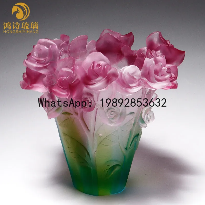 PYJ new glazed art ornament rose vase home ornament
PYJ new glazed art ornament rose vase home ornament