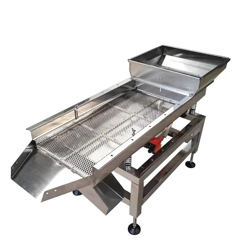 Single layer 50*120cm Food sieve machin vibrating electric screen Large granular material screening machine with good quality
Single layer 50*120cm Food sieve machin vibrating electric screen Large granular material screening machine with good quality