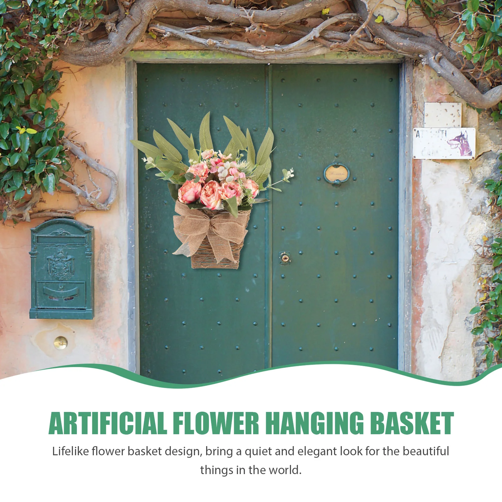 Artificial Flower Basket Simulation Hanging Flowers Faux Front Door Adjustable Decor Pink Farmhouse Decoration
Artificial Flower Basket Simulation Hanging Flowers Faux Front Door Adjustable Decor Pink Farmhouse Decoration
