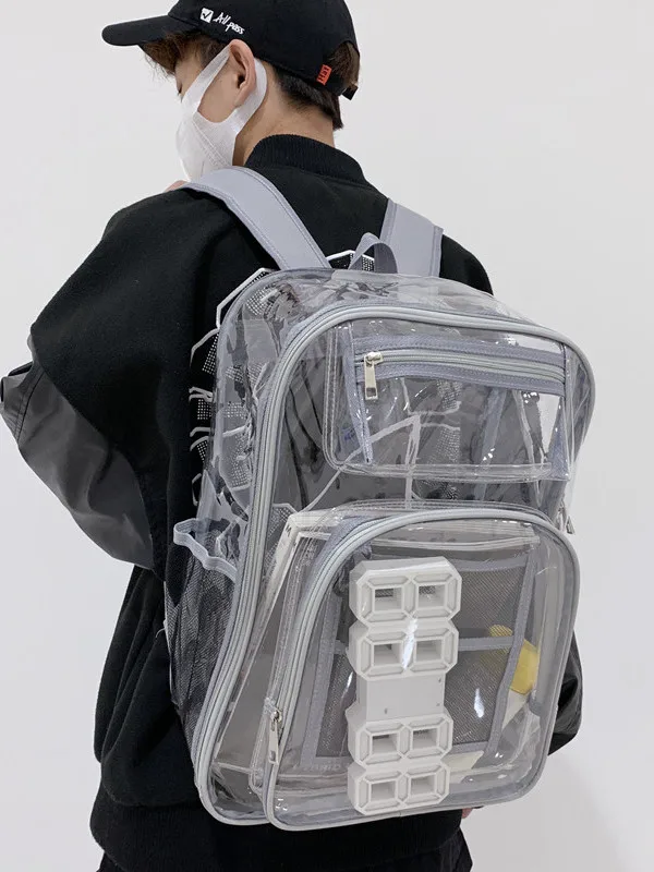 Transparent PVC Large Capaci Bapa for Men And Women High School And Junior High Students College Entrance Exam Bapa
Transparent PVC Large Capaci Bapa for Men And Women High School And Junior High Students College Entrance Exam Bapa