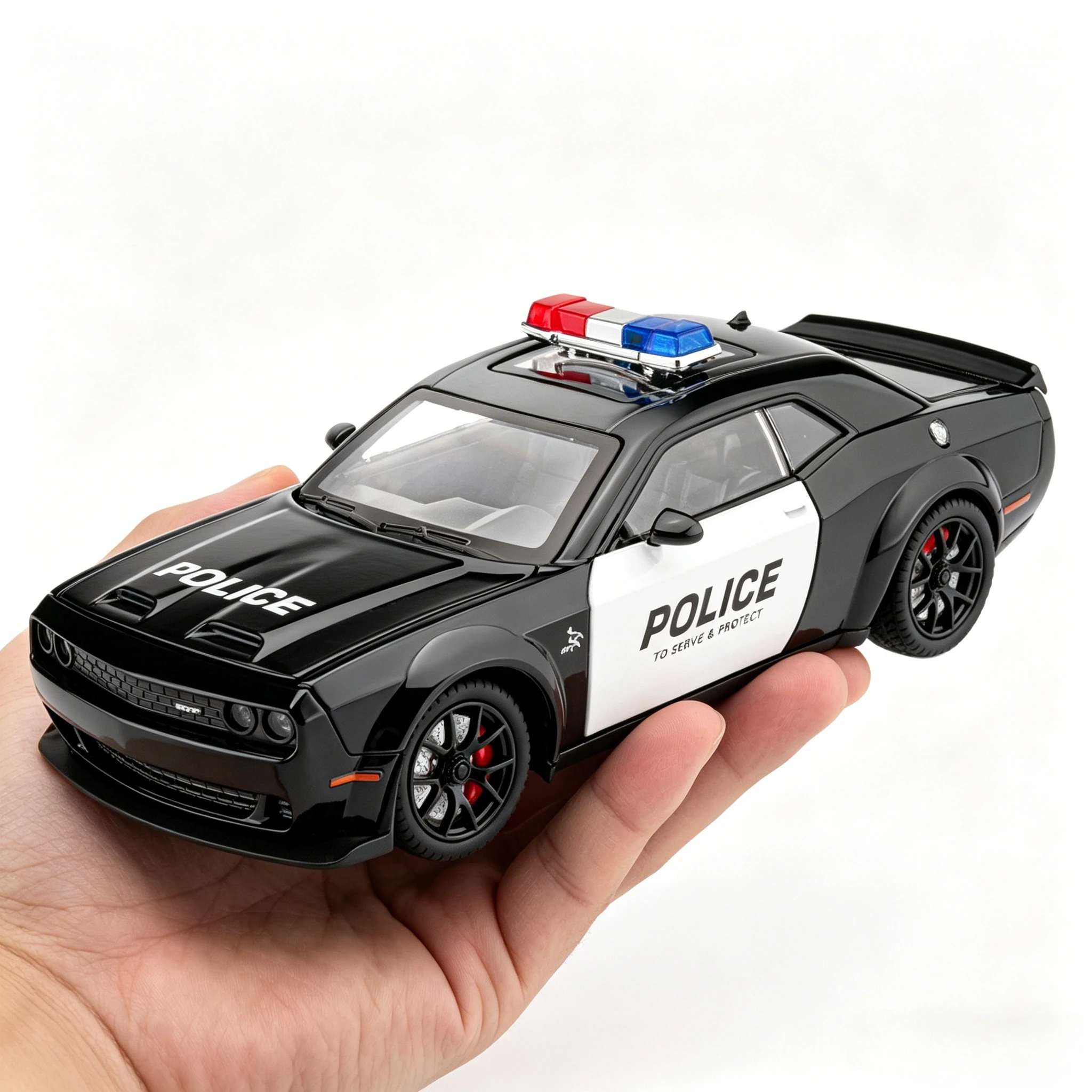 1:24 Challenger Hellcat Redeye Police Car Alloy Car Model Sound and Light Children Toys Birthday gift Miniature Voiture
1:24 Challenger Hellcat Redeye Police Car Alloy Car Model Sound and Light Children Toys Birthday gift Miniature Voiture