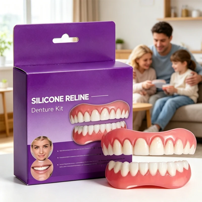 fresh y Upper Lower Denture Silicone Reline Kit Fake Teeth Gap Filling Comfort Fit Dental Restoration Solution ck848
fresh y Upper Lower Denture Silicone Reline Kit Fake Teeth Gap Filling Comfort Fit Dental Restoration Solution ck848