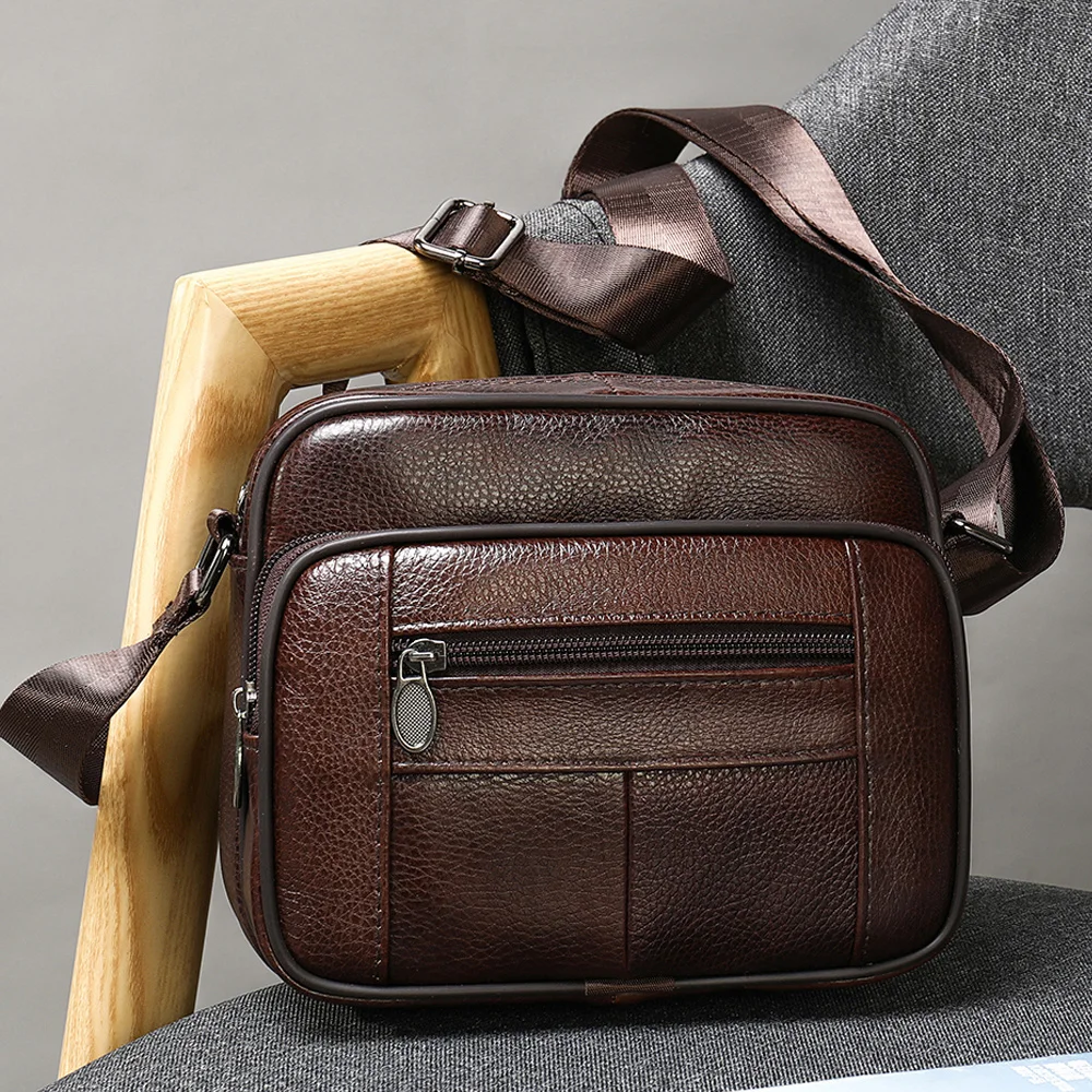 Small men's bags genuine leather casual shoulder for men flap zipper men’s crossbody small messenger
Small men's bags genuine leather casual shoulder for men flap zipper men’s crossbody small messenger