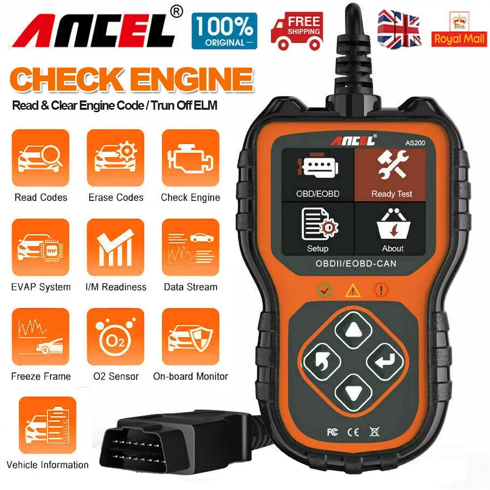 ANCEL AS200 Car OBD2 Scanner OBD2 Code Reader Check Engine Fault Data Stream Automotive Tools Automotive Diagnostic Tool
ANCEL AS200 Car OBD2 Scanner OBD2 Code Reader Check Engine Fault Data Stream Automotive Tools Automotive Diagnostic Tool