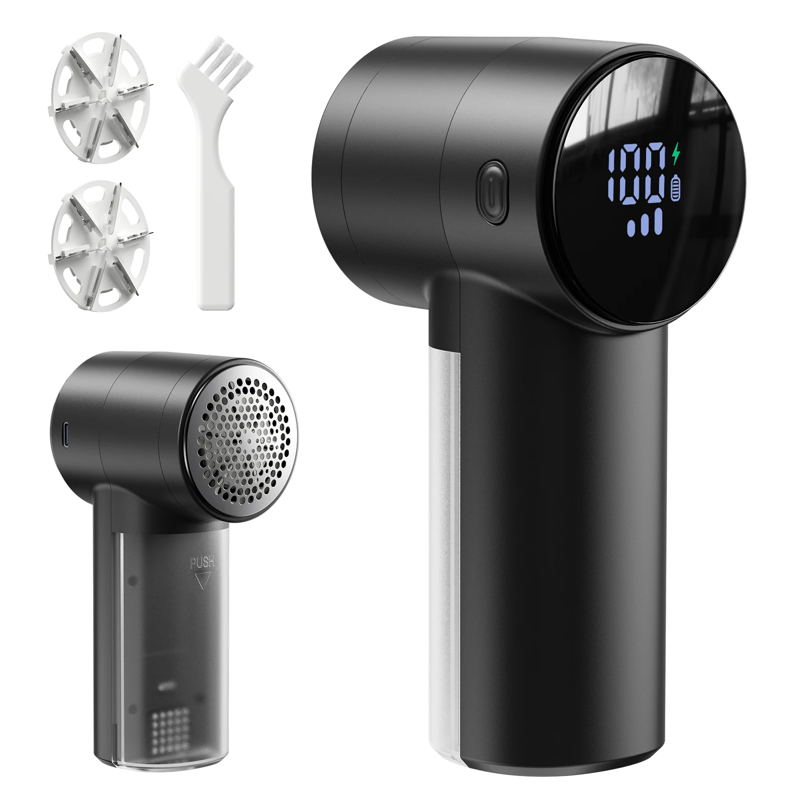 Бритва для ткани, перезаряжаемая бритва для ворса с цифровым дисплеем, 3-скоростная бритва для свитера, электрическое портативное средство для удаления ворса для одежды
Бритва для ткани, перезаряжаемая бритва для ворса с цифровым дисплеем, 3-скоростная бритва для свитера, электрическое портативное средство для удаления ворса для одежды