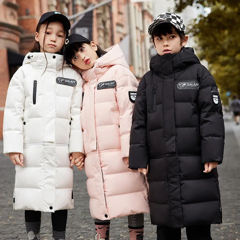 -25 Degree winter new fashion children's down jacket Black warm thick coat for boys Girls purple cold protection duck down coat
-25 Degree winter new fashion children's down jacket Black warm thick coat for boys Girls purple cold protection duck down coat
