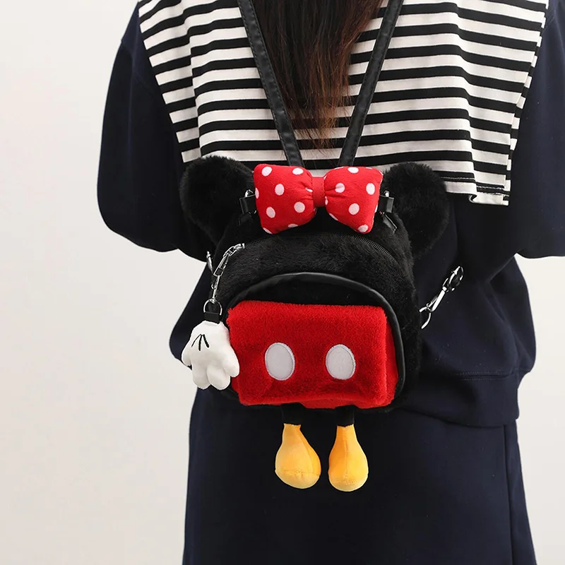 Disney Minnie Mouse Fluffy Mini Backpack, Cute Plush Shoulder Bag with 3D Ears & Bow, Casual Daily Use Purse
Disney Minnie Mouse Fluffy Mini Backpack, Cute Plush Shoulder Bag with 3D Ears & Bow, Casual Daily Use Purse