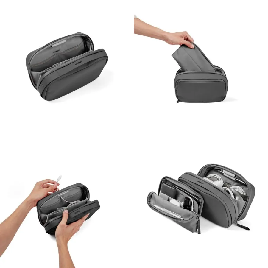 2-in-1 Tech Accessory Pouch with Detachable Slim Sleeve Travel Electronics Organizer for Cables, Chargers, Earbuds, Power Bank
2-in-1 Tech Accessory Pouch with Detachable Slim Sleeve Travel Electronics Organizer for Cables, Chargers, Earbuds, Power Bank