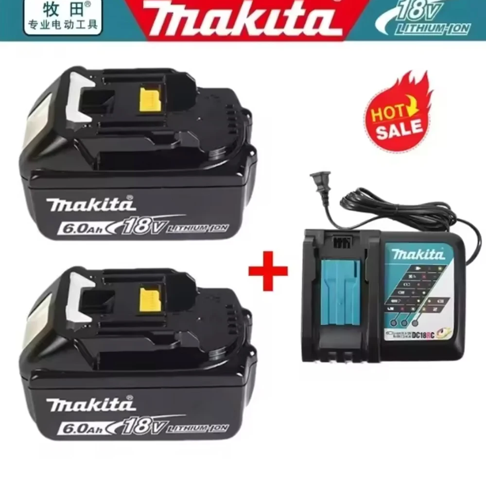 Genuine 6Ah Makita 18V Rechargeable Power Tools Battery 18V makita with LED Li-ion Replacement LXT BL1860B BL1860 BL1850 Charger
Genuine 6Ah Makita 18V Rechargeable Power Tools Battery 18V makita with LED Li-ion Replacement LXT BL1860B BL1860 BL1850 Charger