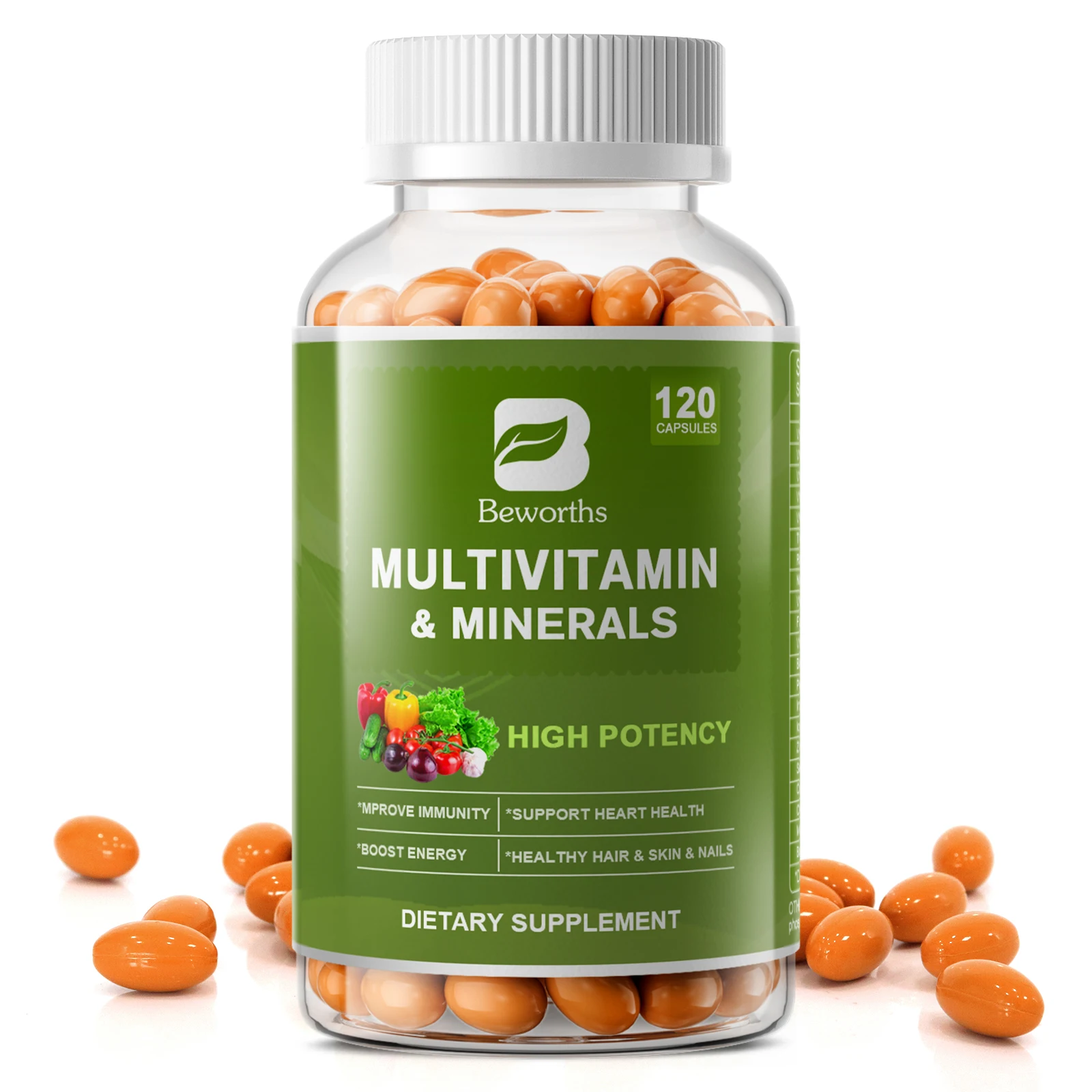 BEWORTHS Complex Vitamin Mineral Capsules Support Immune Health and Metabolic Health Comprehensive Health Support for Adults
BEWORTHS Complex Vitamin Mineral Capsules Support Immune Health and Metabolic Health Comprehensive Health Support for Adults