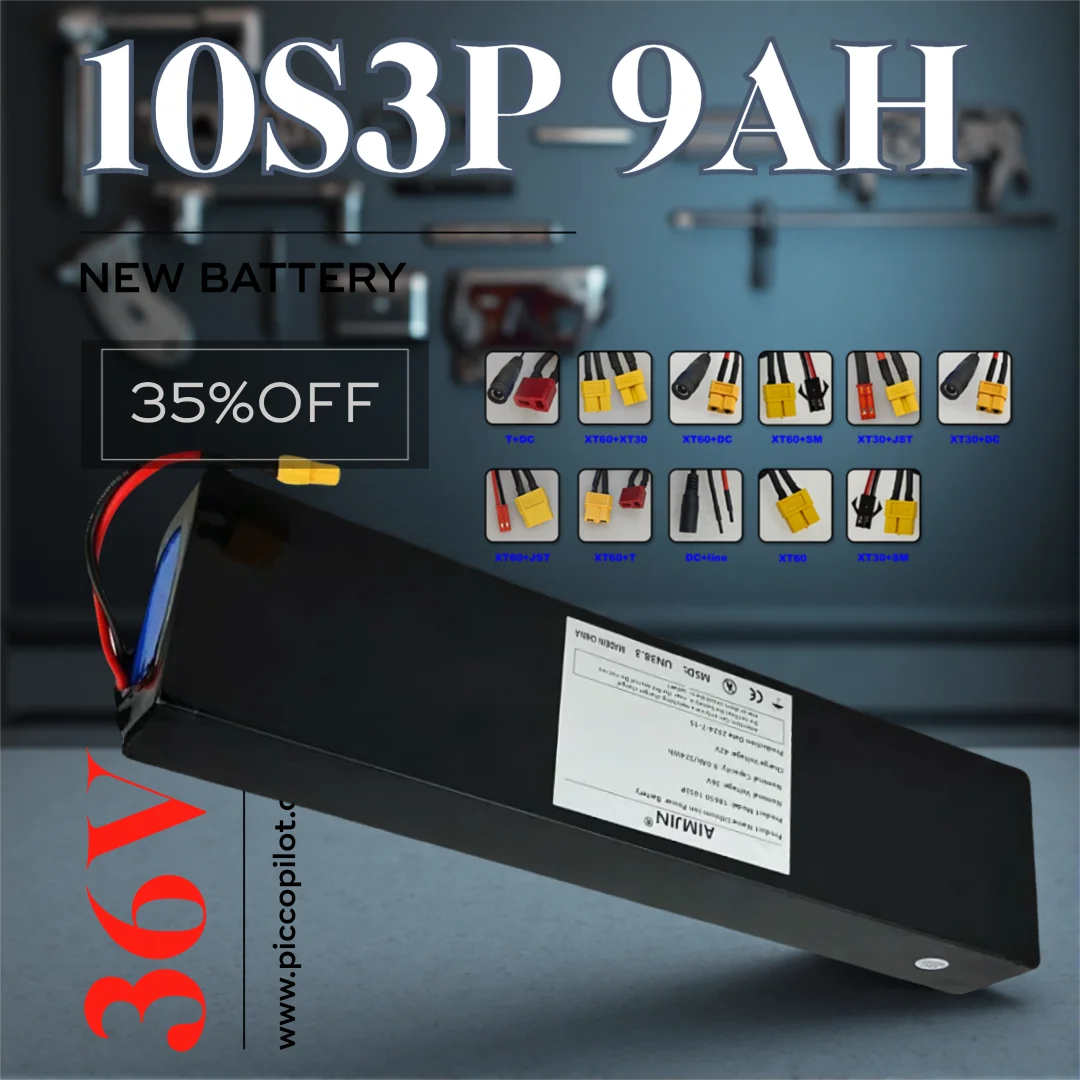 36V, 9000mAh 18650 lithium 10S3P battery pack, suitable for KugooS2/S3/S4/M2, scooters, etc., with BMS
36V, 9000mAh 18650 lithium 10S3P battery pack, suitable for KugooS2/S3/S4/M2, scooters, etc., with BMS
