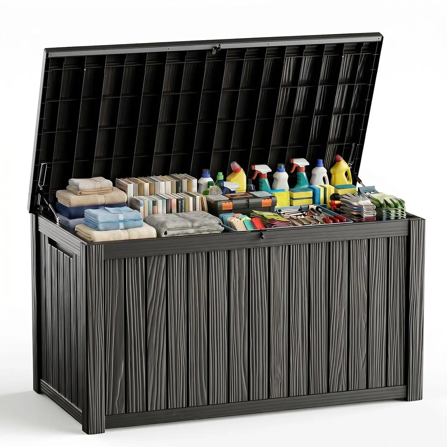 Waterproof Outdoor Storage Box Outside Deck Box Lockable Resin Bench UV Resistant Furniture Cushion Pool Tool Float, Customized
Waterproof Outdoor Storage Box Outside Deck Box Lockable Resin Bench UV Resistant Furniture Cushion Pool Tool Float, Customized