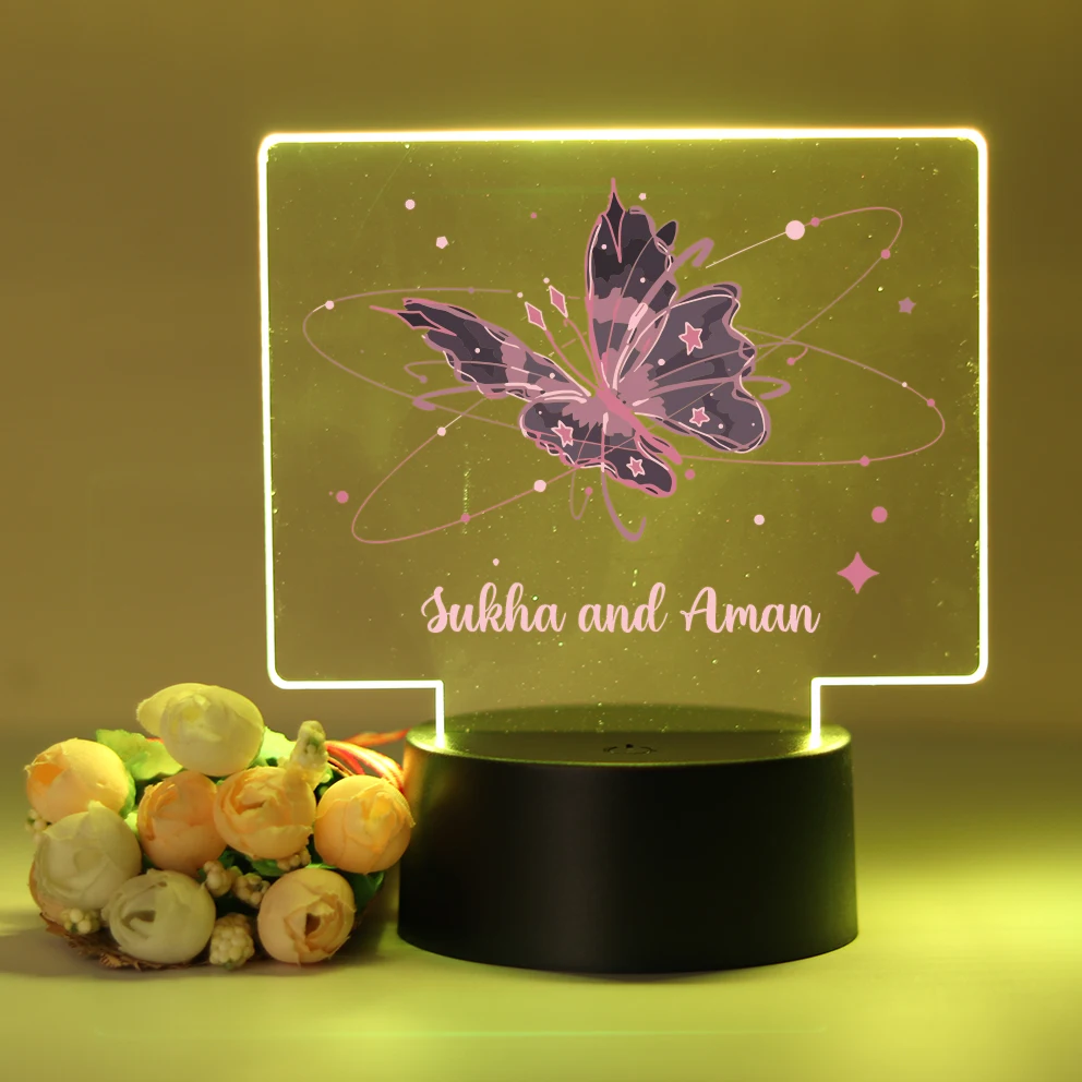 Personalized Custom Butterfly Beauty Led Night Light Usb Atmosphere Desk Lamp 3D Led Night Light
Personalized Custom Butterfly Beauty Led Night Light Usb Atmosphere Desk Lamp 3D Led Night Light