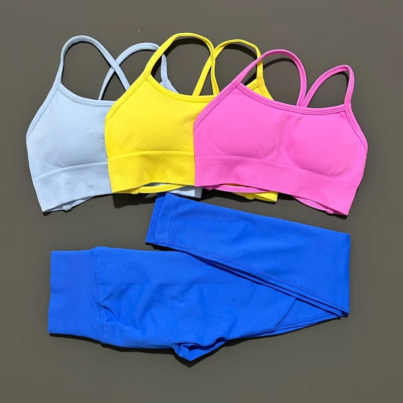 2 Piece Dynamic Sports Set Woman Sports Yoga Bra Seamless Gym High Waist Leggings Running Exercise High Support Sportswear Sets
2 Piece Dynamic Sports Set Woman Sports Yoga Bra Seamless Gym High Waist Leggings Running Exercise High Support Sportswear Sets