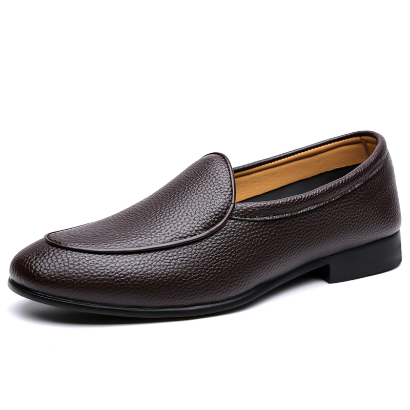 Men's Business Casual Leather Loafers, Soft Breathable Upper Anti-slip Durable Rubber Sole, Comfortable Slip-on Shoes for Office
Men's Business Casual Leather Loafers, Soft Breathable Upper Anti-slip Durable Rubber Sole, Comfortable Slip-on Shoes for Office