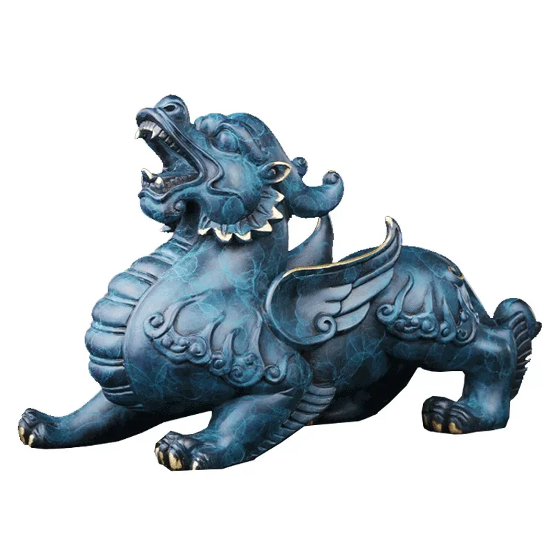 Bawang Pixiu all-copper Pixiu ornament living room store opening gift copper ware
Bawang Pixiu all-copper Pixiu ornament living room store opening gift copper ware