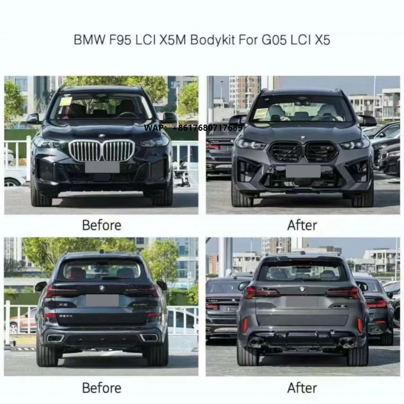 2023+ for X5 G05 LCI Upgrade F95 LCI X5M Style Car Body Kit High Quality Front Rear Bumper Exterior Bodykit New
2023+ for X5 G05 LCI Upgrade F95 LCI X5M Style Car Body Kit High Quality Front Rear Bumper Exterior Bodykit New