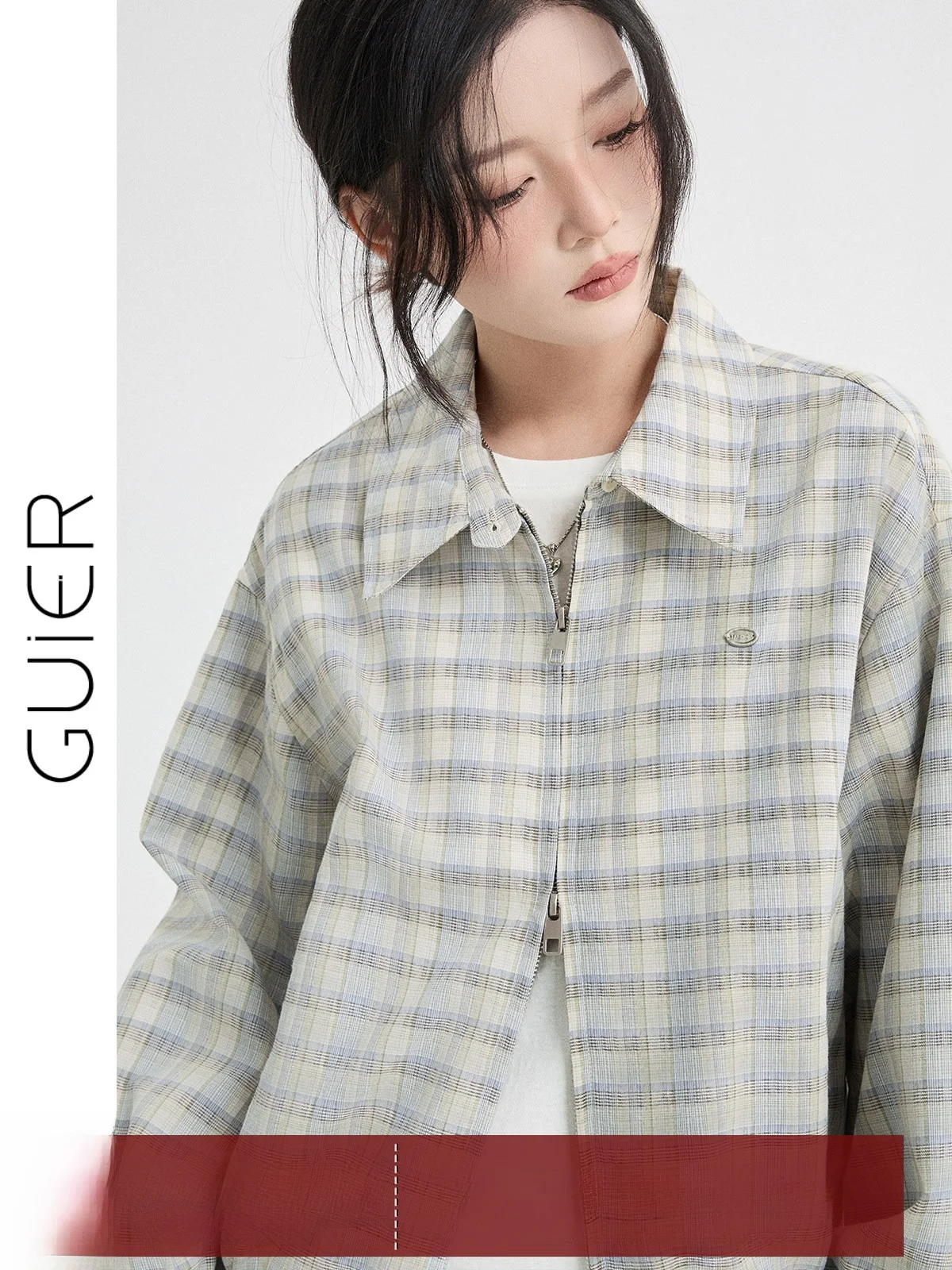 Women's Plaid Jacket Coat Loose Casual Versatile Spring New Style 2026 Stand Collar Long Sleeve Advanced Top
Women's Plaid Jacket Coat Loose Casual Versatile Spring New Style 2026 Stand Collar Long Sleeve Advanced Top