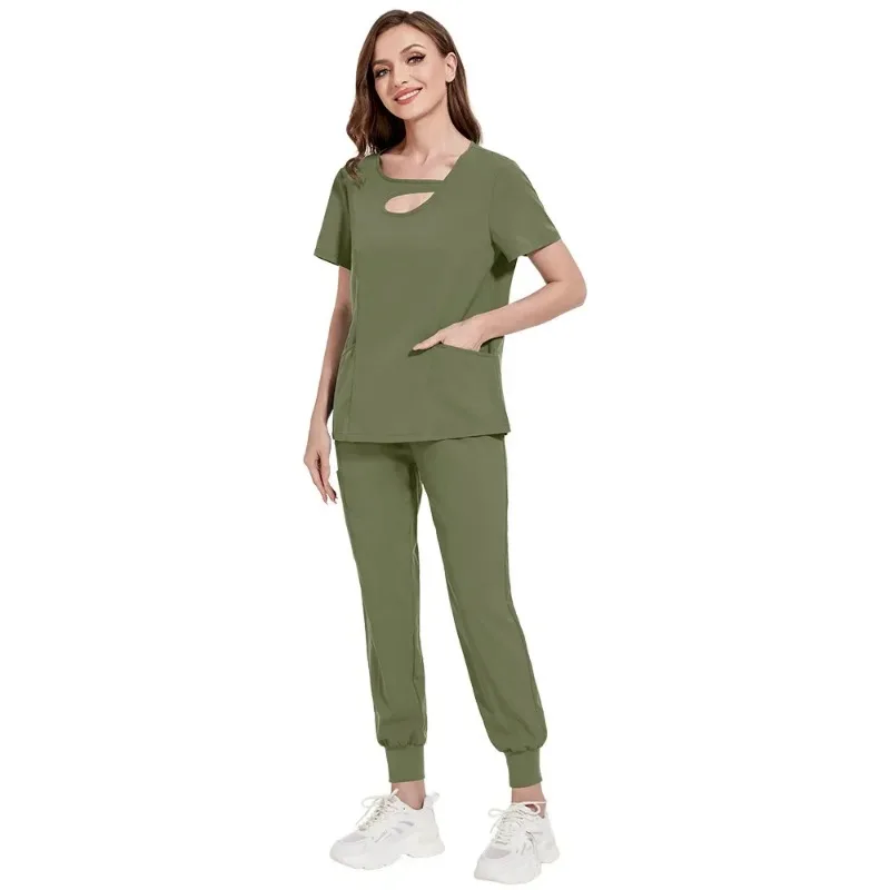 Beauty Salon Nurse Dress Scrub Set Doctor Nurse Nursing Home Operating Room Sexy Slimming Stylish Work Clothes
Beauty Salon Nurse Dress Scrub Set Doctor Nurse Nursing Home Operating Room Sexy Slimming Stylish Work Clothes