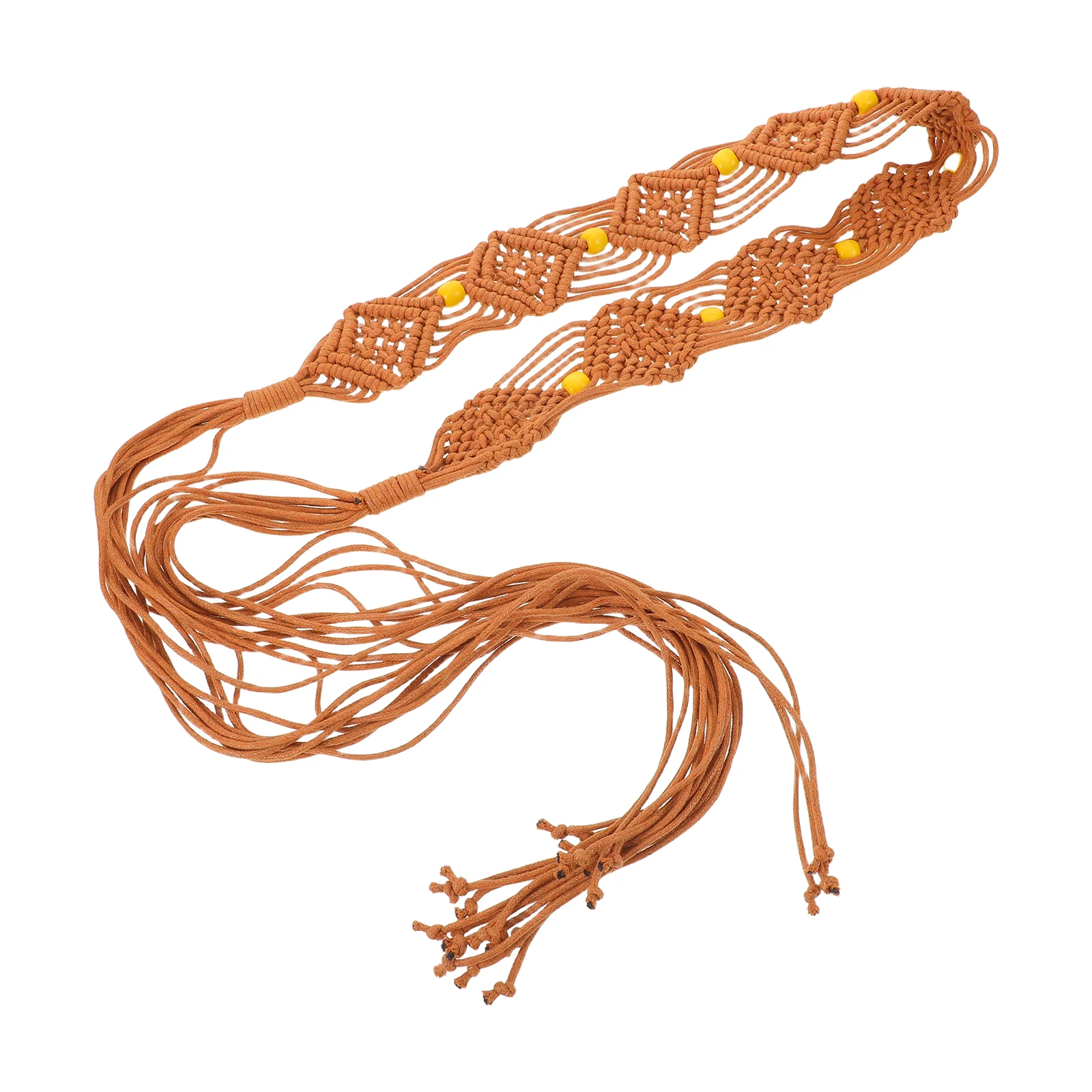 Bohemian Waist Belt Women Hand-Woven Braided Rope With Wooden Beads Macrame Dress Belt For Jeans Boho Fashion Accessory
Bohemian Waist Belt Women Hand-Woven Braided Rope With Wooden Beads Macrame Dress Belt For Jeans Boho Fashion Accessory
