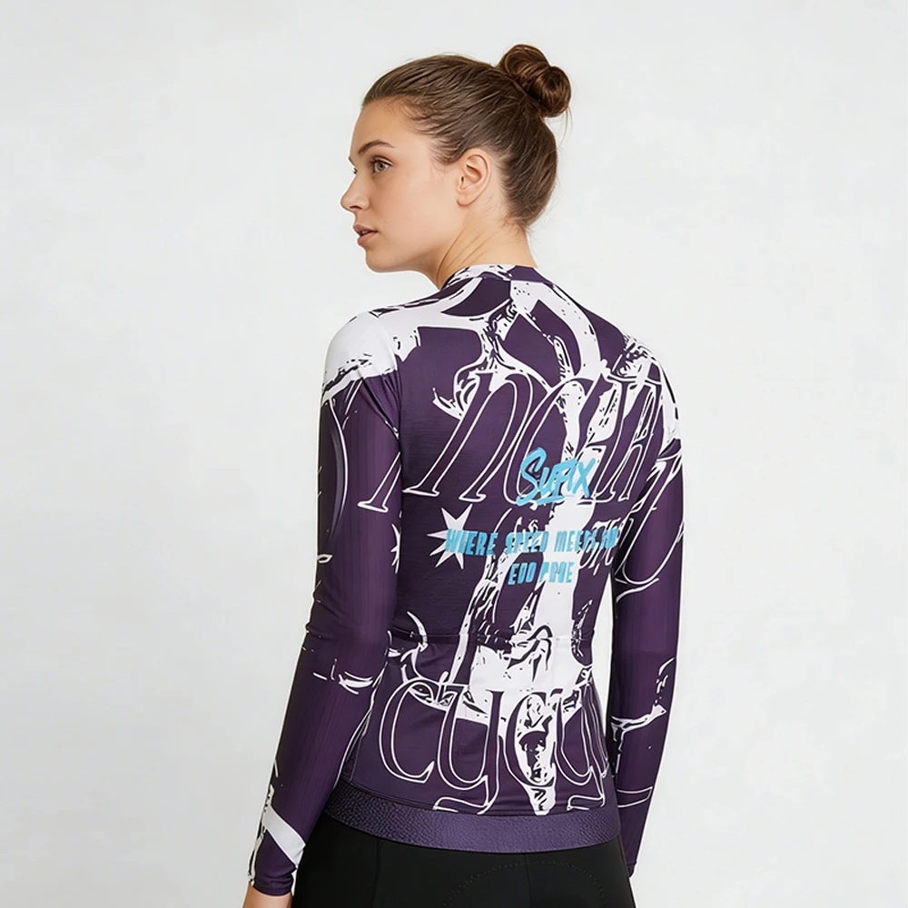 MAXSTORM Cycling Jersey graffiti Long Sleeve Seamless Top with Zipper with Slip and The Pockets and Reflective Label
MAXSTORM Cycling Jersey graffiti Long Sleeve Seamless Top with Zipper with Slip and The Pockets and Reflective Label