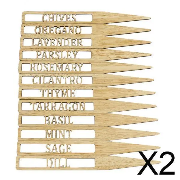 2x Plant Labels Wooden Tags Set Vegetables Potted Nursery Garden Stake Indoor E Outdoor Ornament Friendly
2x Plant Labels Wooden Tags Set Vegetables Potted Nursery Garden Stake Indoor E Outdoor Ornament Friendly