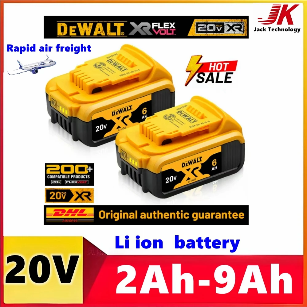 100% Grade A Dewalt 20V Battery, 9Ah 2AH 5AH 6AH Rechargeable Lithium Ion Battery, Dewalt DCB200 Power Tool Replacement Battery
100% Grade A Dewalt 20V Battery, 9Ah 2AH 5AH 6AH Rechargeable Lithium Ion Battery, Dewalt DCB200 Power Tool Replacement Battery