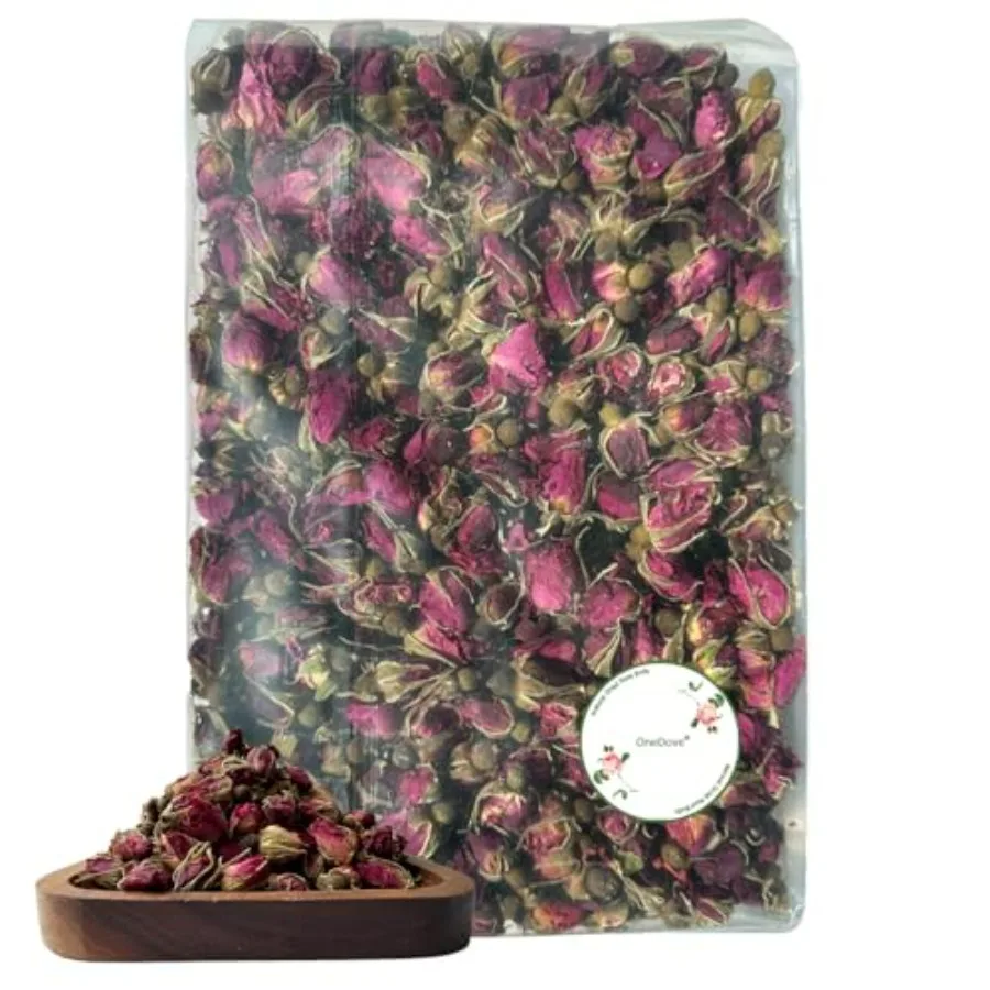 Dried Rose Petals and Rose Buds -1 Pound Food grade - Use in Tea, Baking, Making Water, essential oil, Wedding Confetti
Dried Rose Petals and Rose Buds -1 Pound Food grade - Use in Tea, Baking, Making Water, essential oil, Wedding Confetti