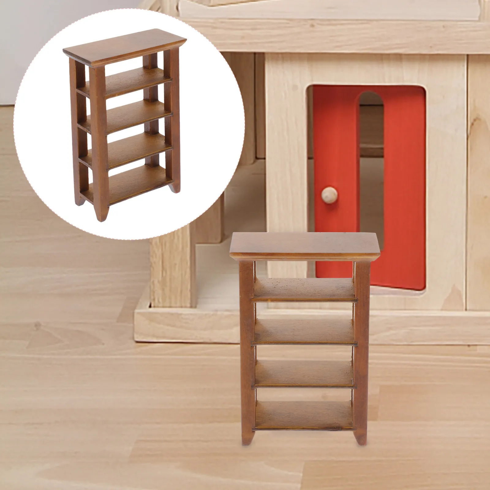 Mini Wooden Multilayer Display Rack for Dollhouse Realistic Rustic Bookshelf Tiny Home Decor Adornment Fine Craftsmanship Smooth
Mini Wooden Multilayer Display Rack for Dollhouse Realistic Rustic Bookshelf Tiny Home Decor Adornment Fine Craftsmanship Smooth