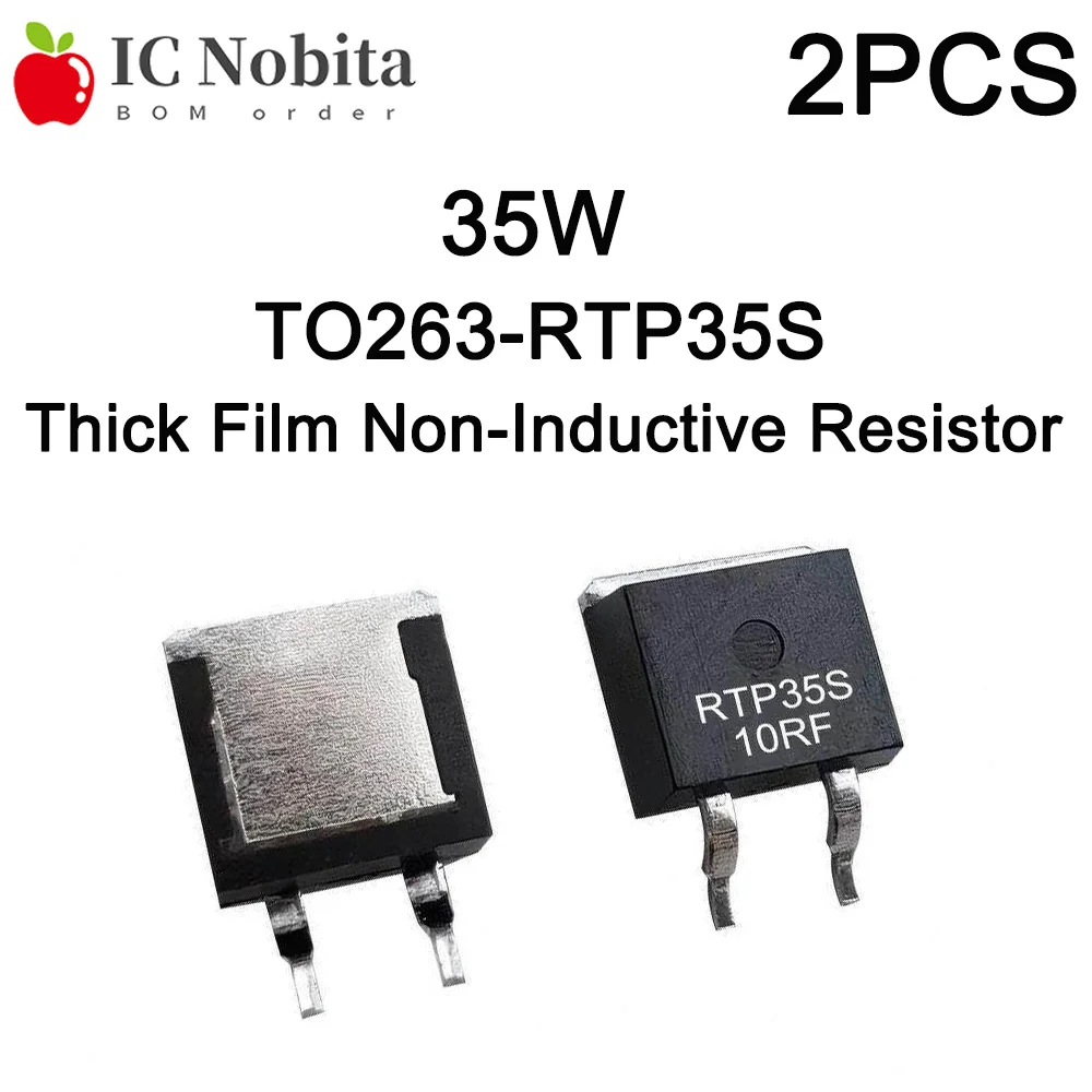 2PCS TO263-RTP35S 35W 1% High Power Thick Film Non-Inductive Resistor 3.9 5 10 15 20 Ohm Precision Sampling Resistor
2PCS TO263-RTP35S 35W 1% High Power Thick Film Non-Inductive Resistor 3.9 5 10 15 20 Ohm Precision Sampling Resistor