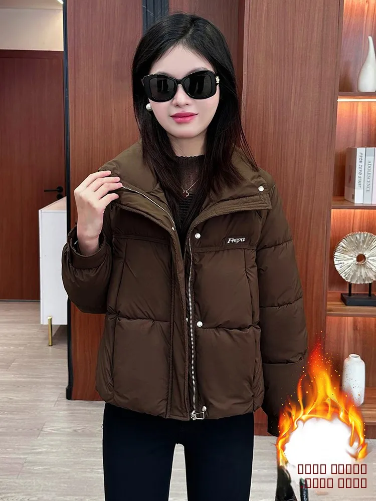 Женская зимняя куртка Ankela из хлопка с пуховым наполнителем, утепленная флисом, свободного кроя, с длинными рукавами, на молнии, в корейском стиле
Женская зимняя куртка Ankela из хлопка с пуховым наполнителем, утепленная флисом, свободного кроя, с длинными рукавами, на молнии, в корейском стиле