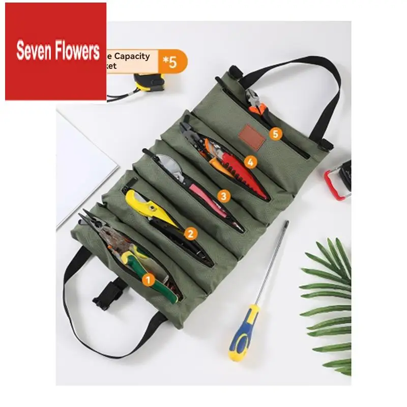 A84Z-Tool Roll,Multi-Purpose Roll Up Tool Bag Wrench Roll,Tool Organizer Bucket Car Wrap Roll Storage Case
A84Z-Tool Roll,Multi-Purpose Roll Up Tool Bag Wrench Roll,Tool Organizer Bucket Car Wrap Roll Storage Case
