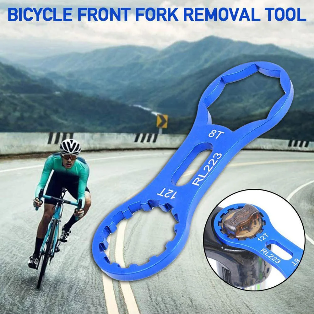 MTB Bike Front Fork Cap Cycling Wrench Aluminum Bicycle Front Fork Repair Tool Disassembly Tools
MTB Bike Front Fork Cap Cycling Wrench Aluminum Bicycle Front Fork Repair Tool Disassembly Tools