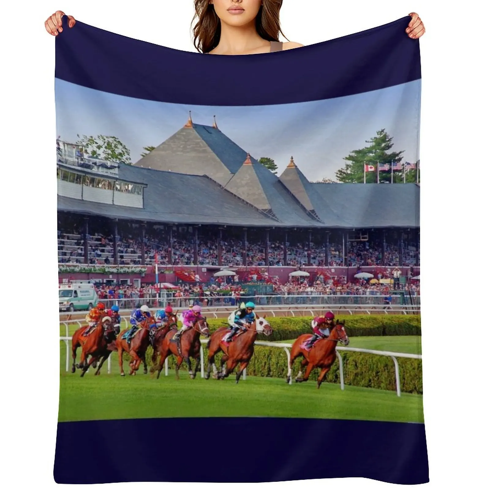 Saratoga Race Course Grandstand Throw Blanket Heavy Custom sofa bed Designers Blankets
Saratoga Race Course Grandstand Throw Blanket Heavy Custom sofa bed Designers Blankets