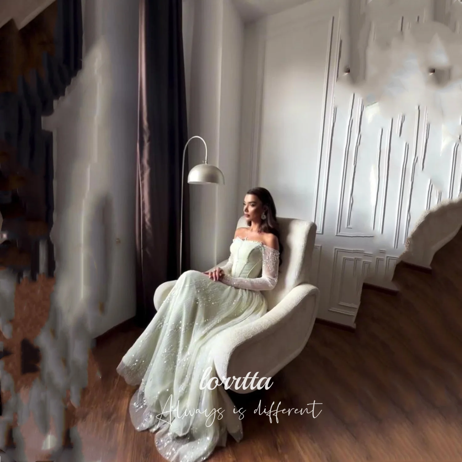 Lorrtta Evening Dresses for Special Occasions Off the Shoulders Handmade Prom Dress Sequins A-line Customized Beads Women's
Lorrtta Evening Dresses for Special Occasions Off the Shoulders Handmade Prom Dress Sequins A-line Customized Beads Women's