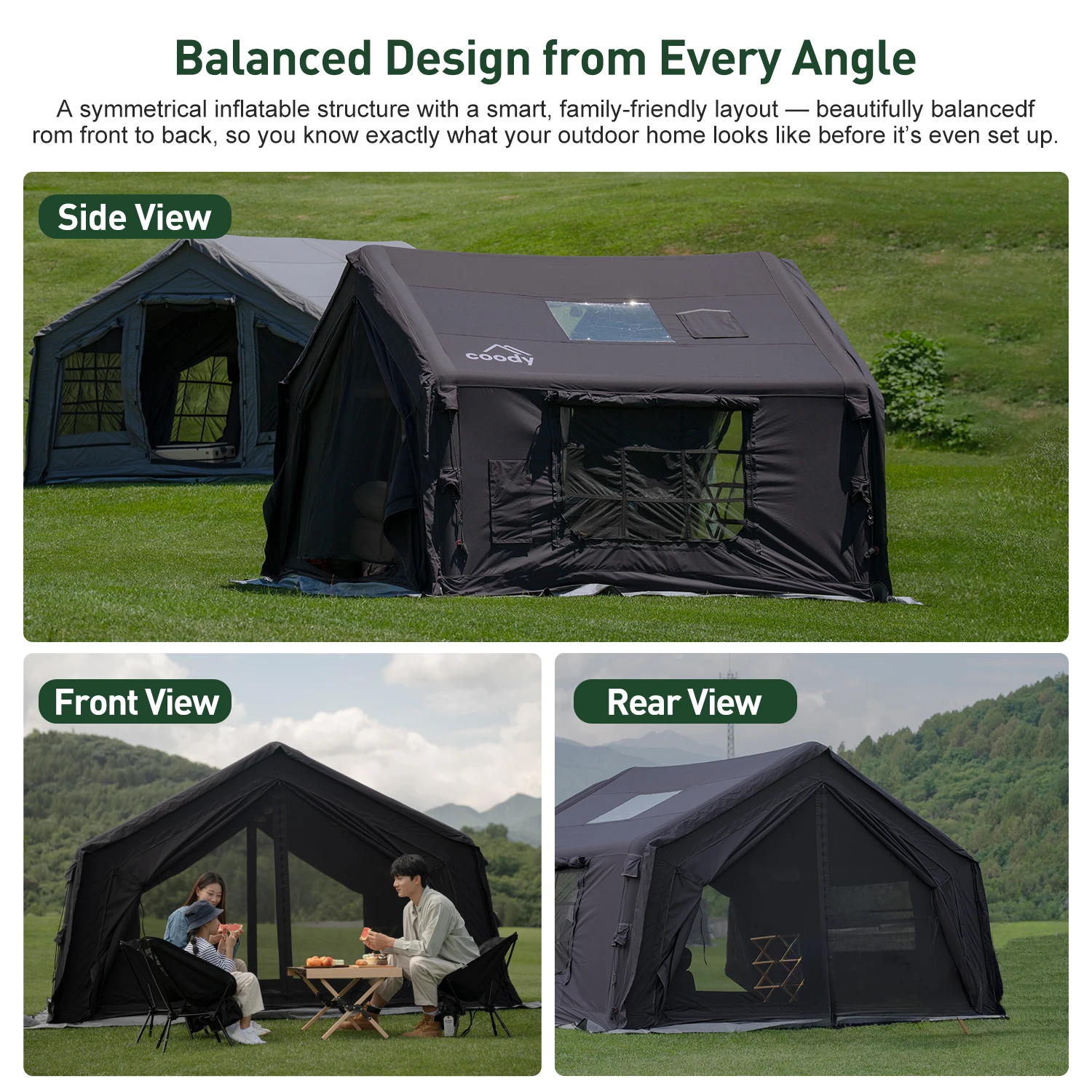 Надувная палатка Coody 10.0 Air Tent - черная, большая, из хлопковой ткани, для кемпинга, глэмпинга, активного отдыха, для квадроциклов и UTV.
Надувная палатка Coody 10.0 Air Tent - черная, большая, из хлопковой ткани, для кемпинга, глэмпинга, активного отдыха, для квадроциклов и UTV.