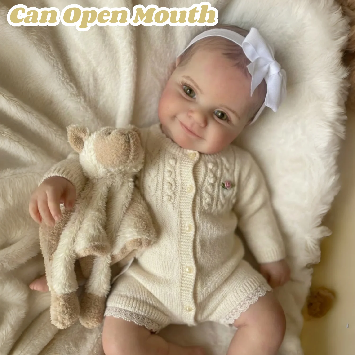 Cute18.5Inch Silicone Reborn Girl Doll Maddie With Painted Hair Handmade Flexible Soft Touch Feeling Reborn Doll For Daughter
Cute18.5Inch Silicone Reborn Girl Doll Maddie With Painted Hair Handmade Flexible Soft Touch Feeling Reborn Doll For Daughter