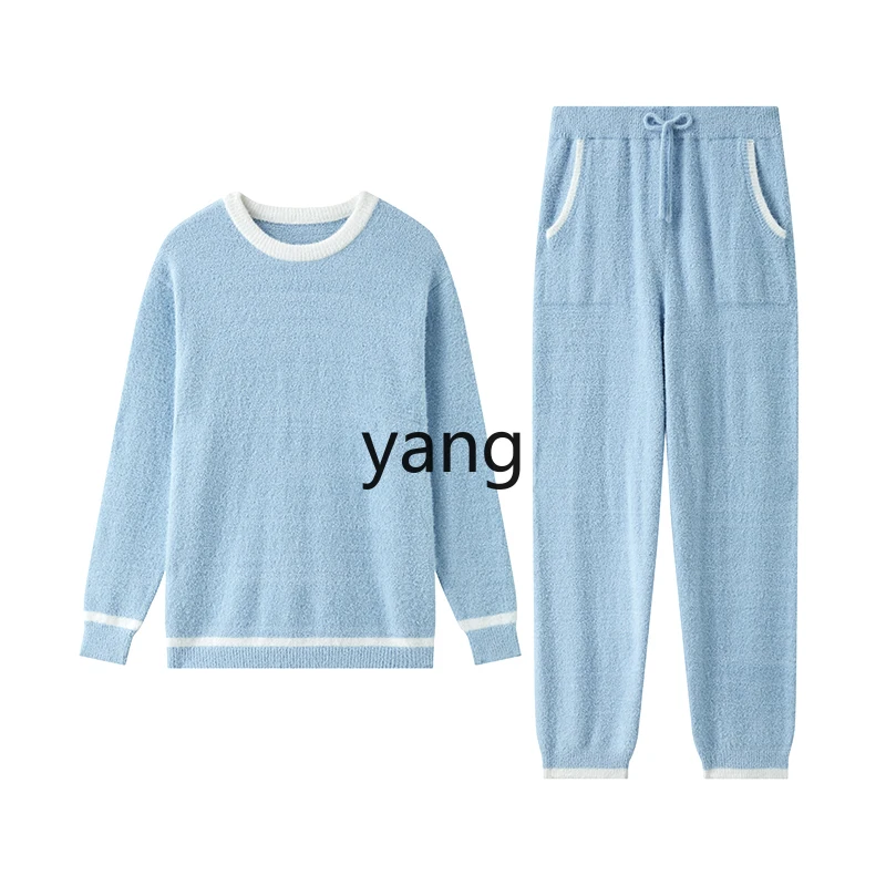LMM half-edge velvet casual home suit round neck long-sleeved trousers men's living clothes
LMM half-edge velvet casual home suit round neck long-sleeved trousers men's living clothes