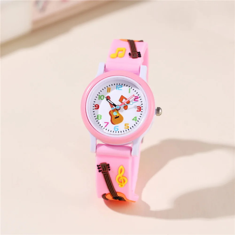 Cute guitar Style Silicone Band Cartoon Kid Wristwatch Clock Girls
Cute guitar Style Silicone Band Cartoon Kid Wristwatch Clock Girls