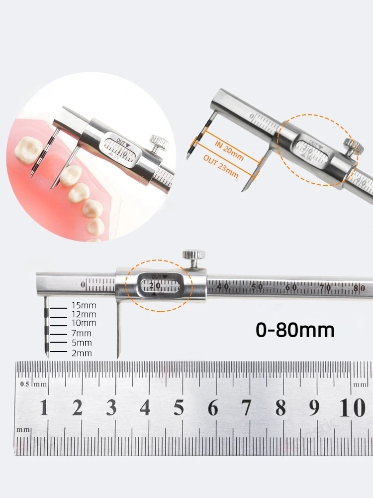 Стоматологический ортодонтический штангенциркуль, 1 шт., скользящий калибр из нержавеющей стали 0-80 мм для измерения имплантатов, стоматологический инструмент.
Стоматологический ортодонтический штангенциркуль, 1 шт., скользящий калибр из нержавеющей стали 0-80 мм для измерения имплантатов, стоматологический инструмент.