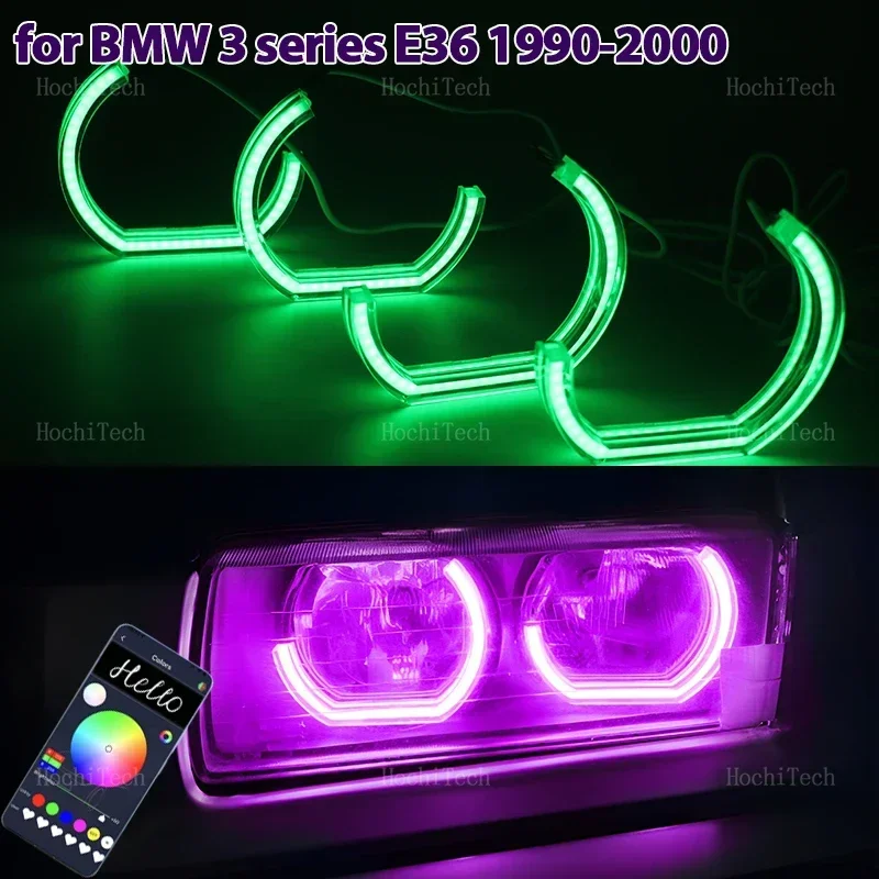 APP Remote control DTM RGB Ring Angel Eyes LED Light Rings for BMW 3 series E36 1990-2000 316i 318i 318is 320i 323i 325i 328i
APP Remote control DTM RGB Ring Angel Eyes LED Light Rings for BMW 3 series E36 1990-2000 316i 318i 318is 320i 323i 325i 328i