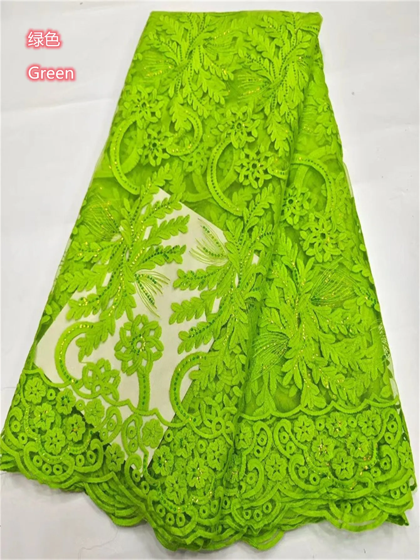 Green African Tulle Lace Fabric 5 Yards High Quality Nigerian Sequins Tulle Lace Fabric For Sew Wedding Dress Women Diy Cloth
Green African Tulle Lace Fabric 5 Yards High Quality Nigerian Sequins Tulle Lace Fabric For Sew Wedding Dress Women Diy Cloth