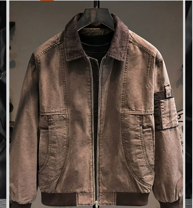 Premium Quality Cotton Workwear Casual Men's Loose Fit Trendy American Style Outdoor Jacket
Premium Quality Cotton Workwear Casual Men's Loose Fit Trendy American Style Outdoor Jacket