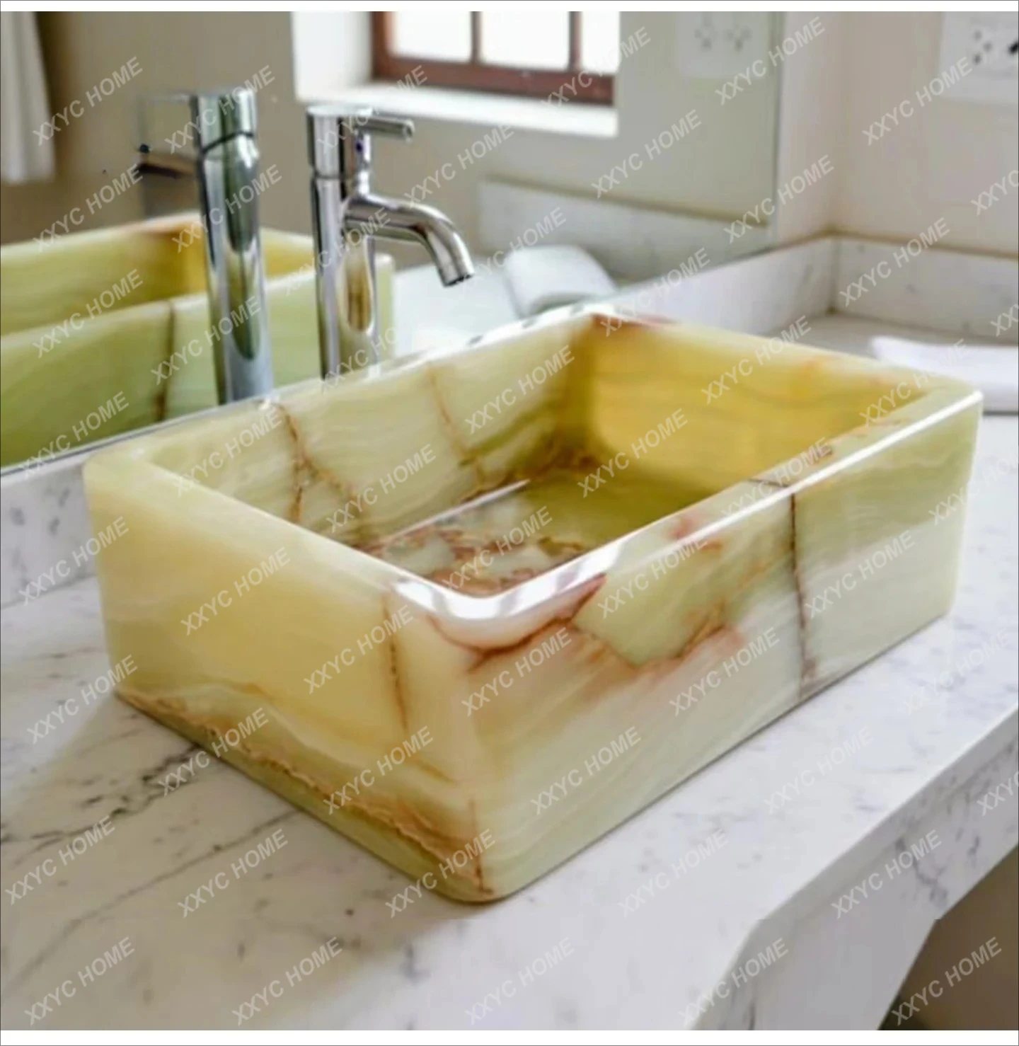 light luxury natural marble wash basin, simple and modern, face basin, household table basin
light luxury natural marble wash basin, simple and modern, face basin, household table basin