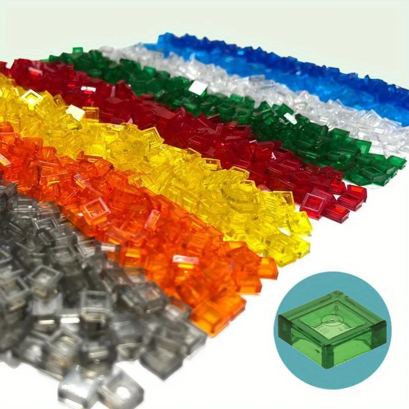 600PCS 1x1 Transparent Clear Bricks Flat Tile Smooth Building Blocks DIY Educational Creative Parts Toy for Kids Compatible 3070
600PCS 1x1 Transparent Clear Bricks Flat Tile Smooth Building Blocks DIY Educational Creative Parts Toy for Kids Compatible 3070