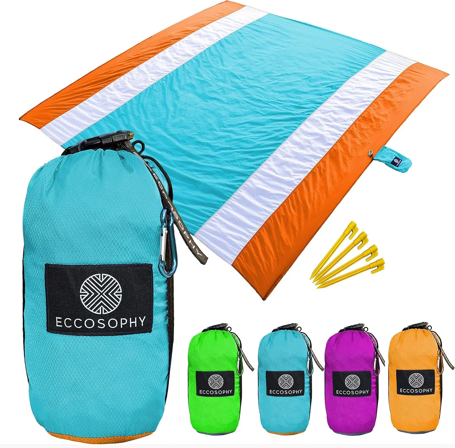 Sandproof Beach Blanket 9x10 ft - Oversized Sand Free Mat with Corner Pockets & Stakes, Lightweight Quick Dry for Picnic Camping
Sandproof Beach Blanket 9x10 ft - Oversized Sand Free Mat with Corner Pockets & Stakes, Lightweight Quick Dry for Picnic Camping
